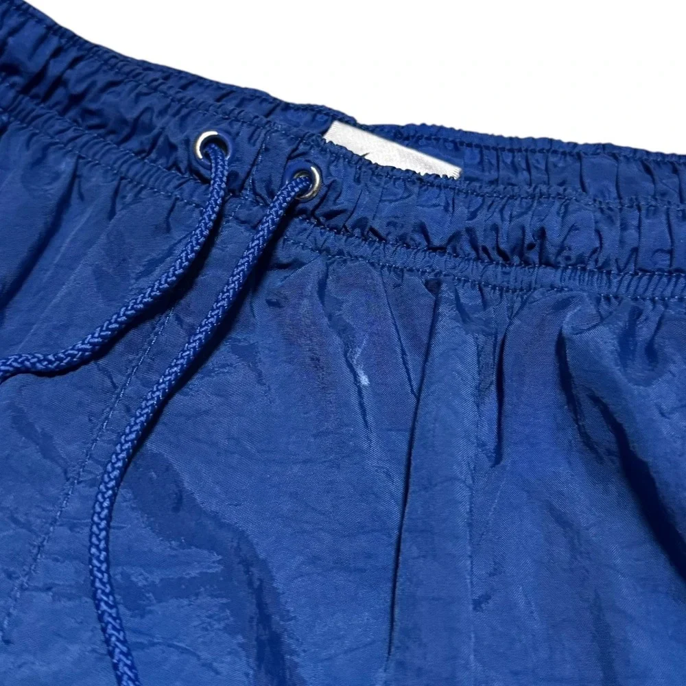 Vintage 90s Nike Nylon Embroidered Swoosh Athletic‎ Distressed Shorts Youth L